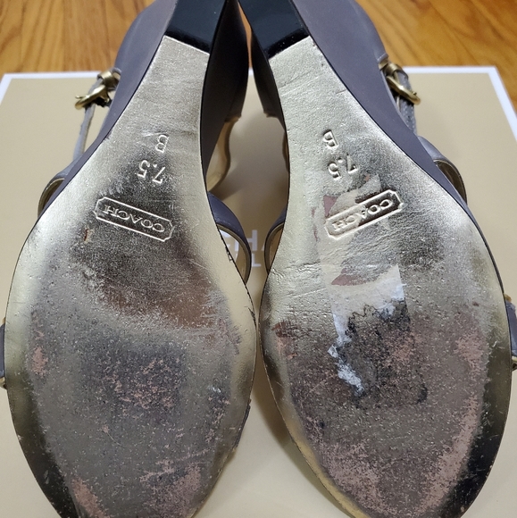 Coach sandals - Grey size 7.5 - Picture 3 of 3